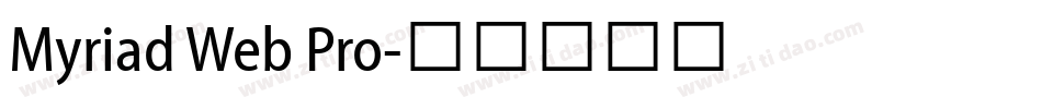 Myriad Web Pro字体转换